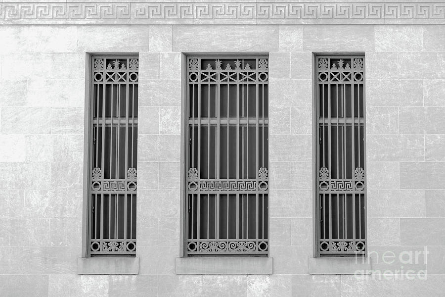 Trio Of Neoclassical Windows Photograph by Bentley Davis