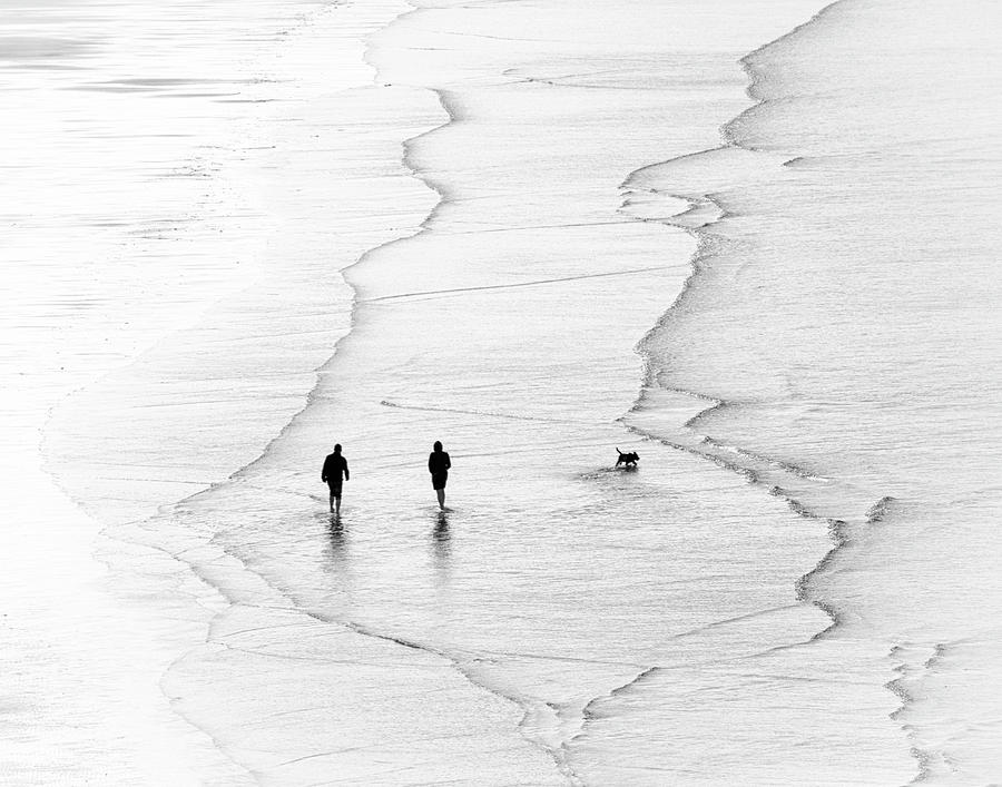 Trio on Inch Strand Photograph by Karen Smale