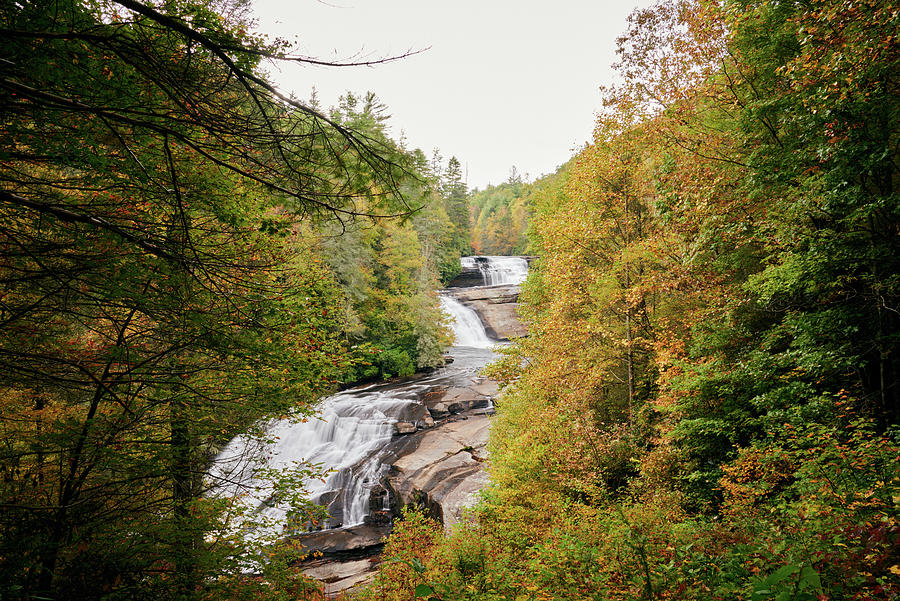 Triple Falls DuPont Forest Photograph by Ronald Spencer - Fine Art America