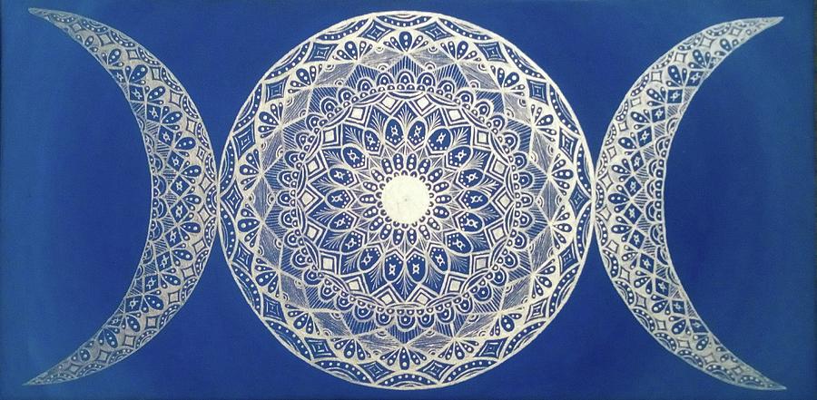 Triple Goddess Mandala Painting by Eseret Art