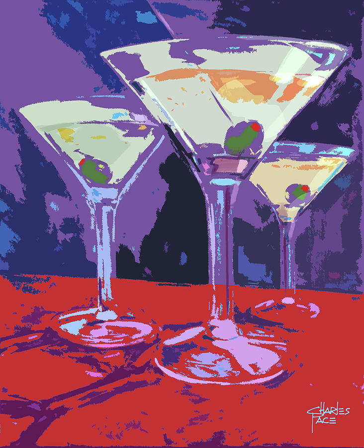 Triple Martinis Digital Art