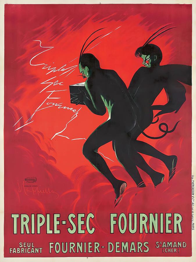 Triple-Sec Fournier 1907 Painting by Leonetto Cappiello