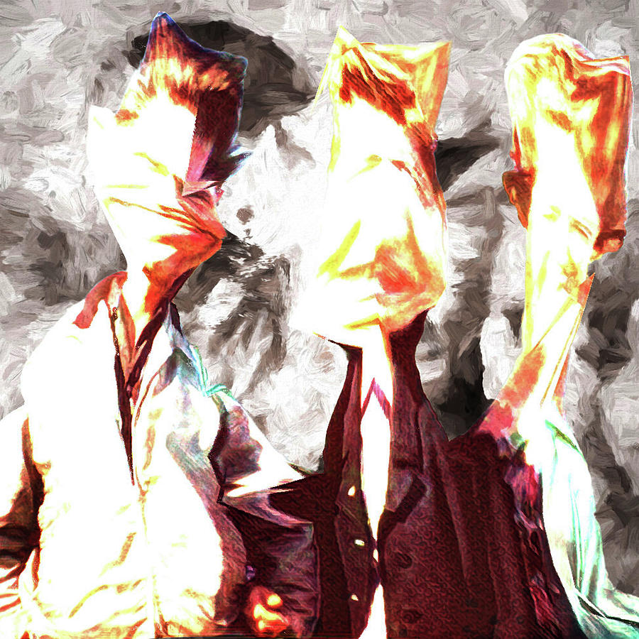 Triplets abstract figurative Digital Art by Cathy Anderson