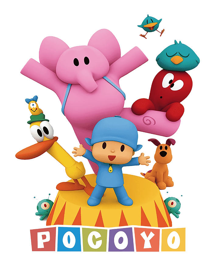 tripoc New Pocoyo Elly Pato TV Mundo Poster girl Painting by Stevens ...