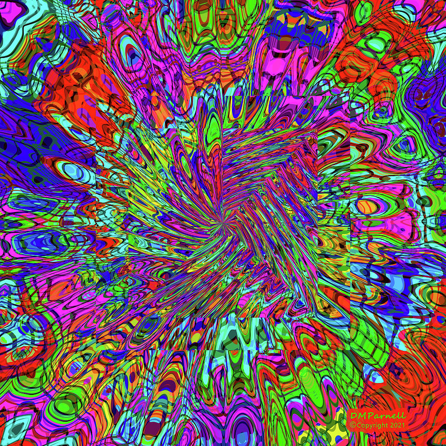 Tripping Sixties Digital Art by Diane Parnell