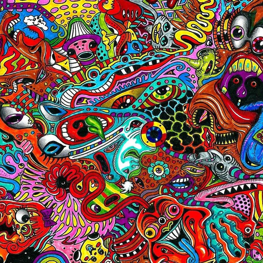 Trippy Art Digital Art by Gary Zalatan - Pixels