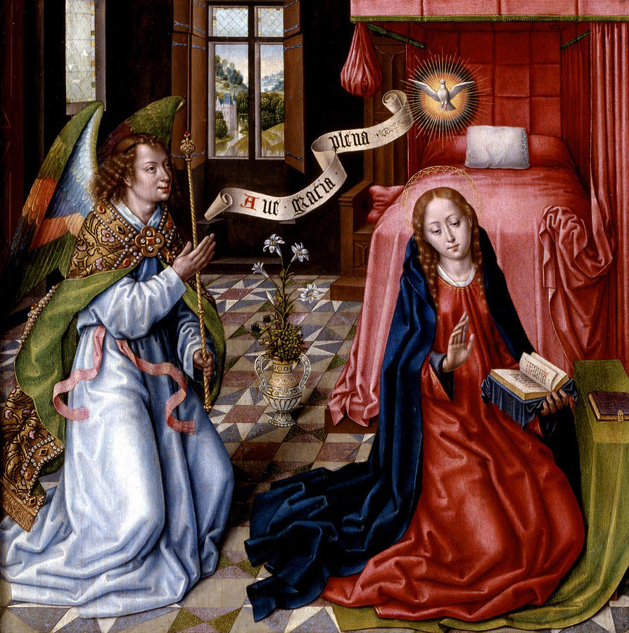 Triptych of the Annunciation Painting by Master of the Legend of St ...