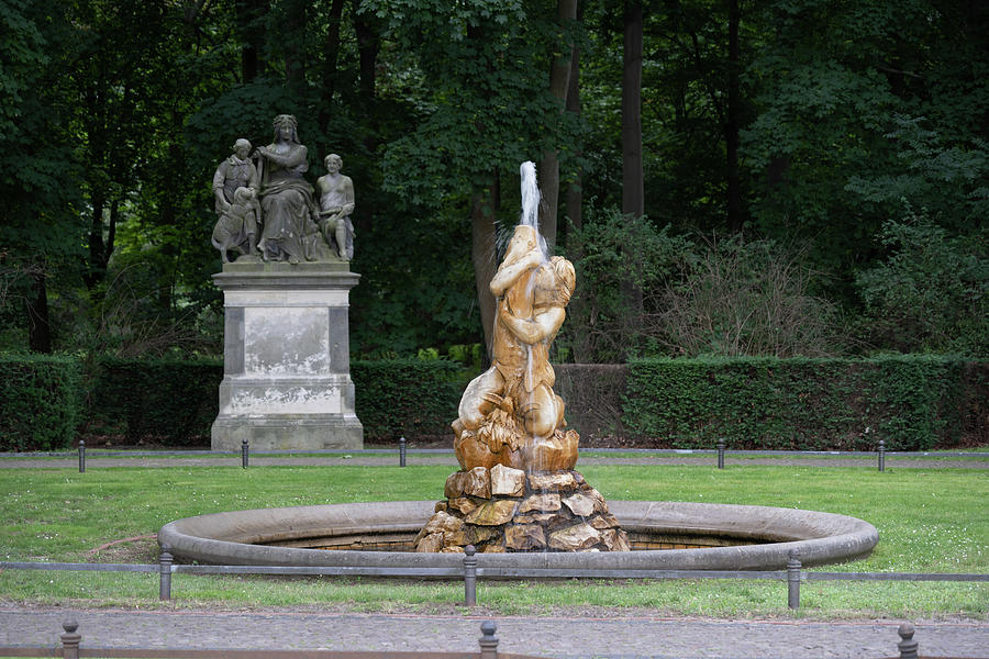 Triton Fountain In Tiergarten Park In Berlin Photograph by Artur Bogacki