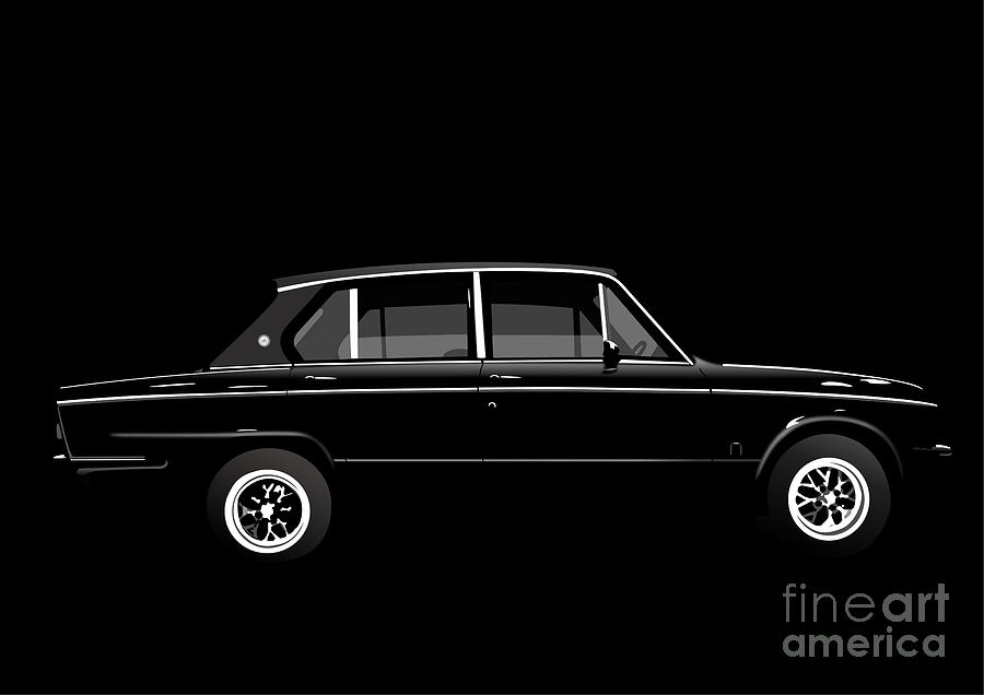 Triumph Dolomite Sprint. Charcoal Black Edition. Customisable to YOUR colour choice. Digital Art by Moospeed Art