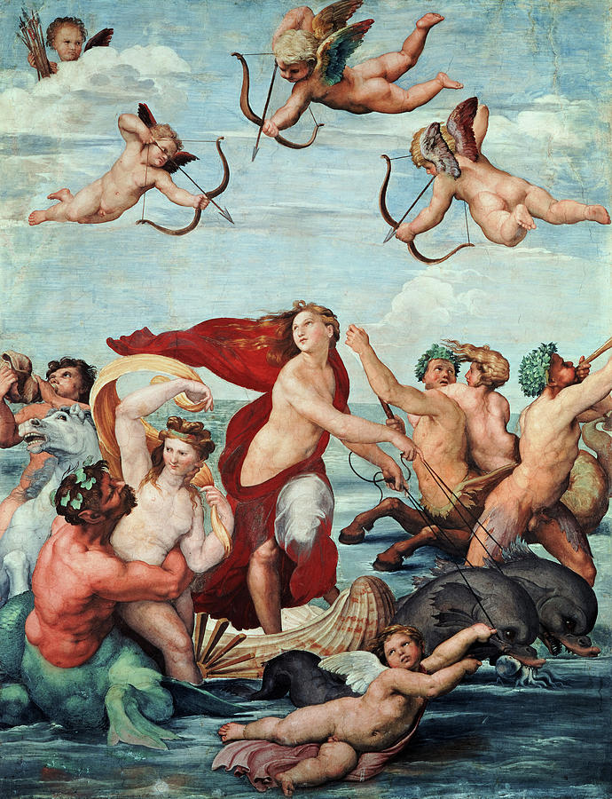 Raphael Painting - Triumph of Galatea, 1514 by Raphael