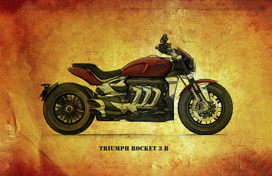 Triumph Rocket 3 R Digital Art by Roger Lighterness