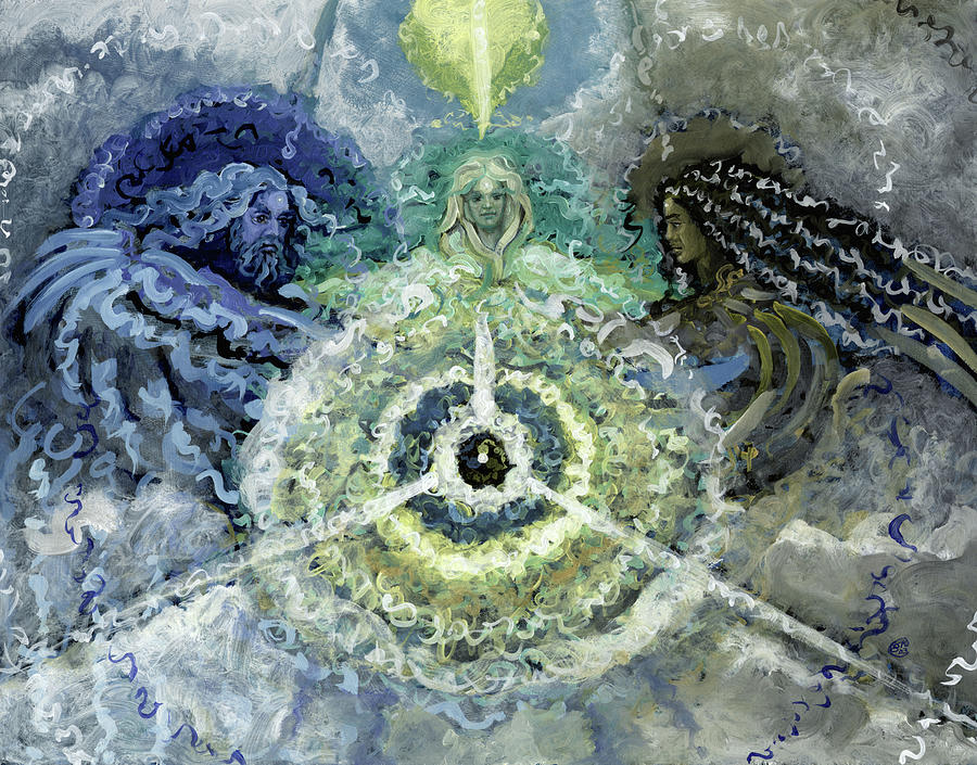 Triune Creation Painting by Gary Nicholson