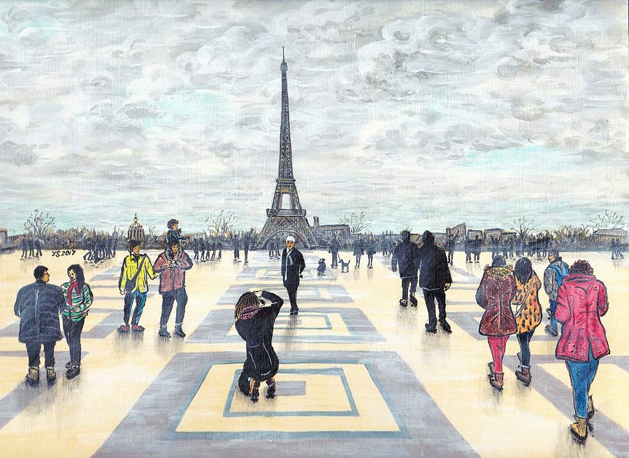 Trocadero Paris Painting