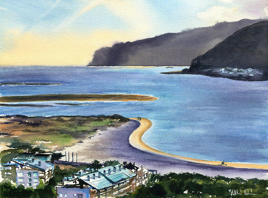 Troia Peninsula Portugal Painting by Dora Hathazi Mendes
