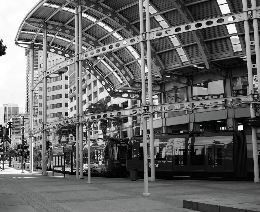 Trolley Stop Photograph by John Vail