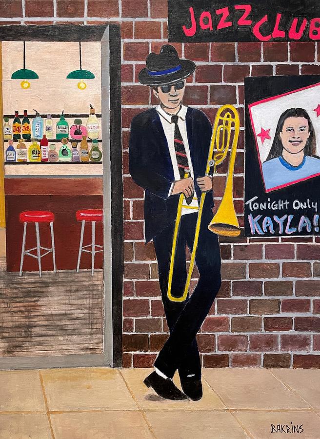 Trombone for Kayla Painting by Joel Bakrins - Fine Art America