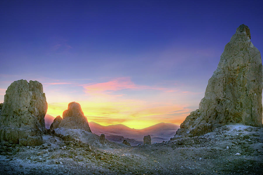 Sunset Photograph - Trona Pinnacles 33 by JustJeffAz Photography