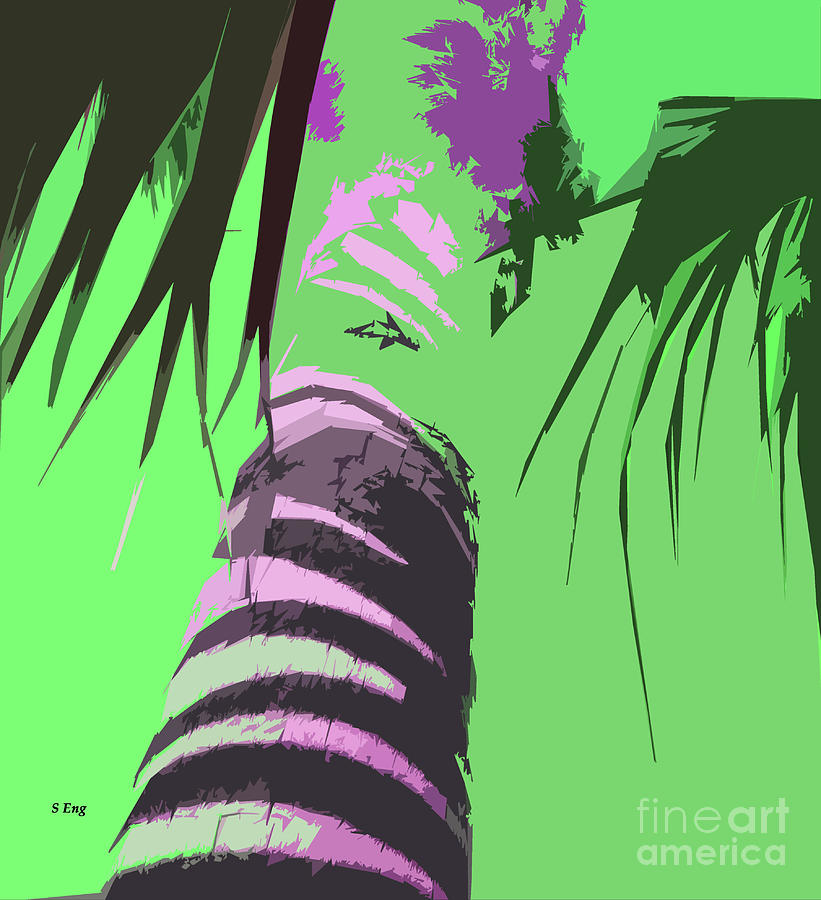 Tropic Green Abstract Painting