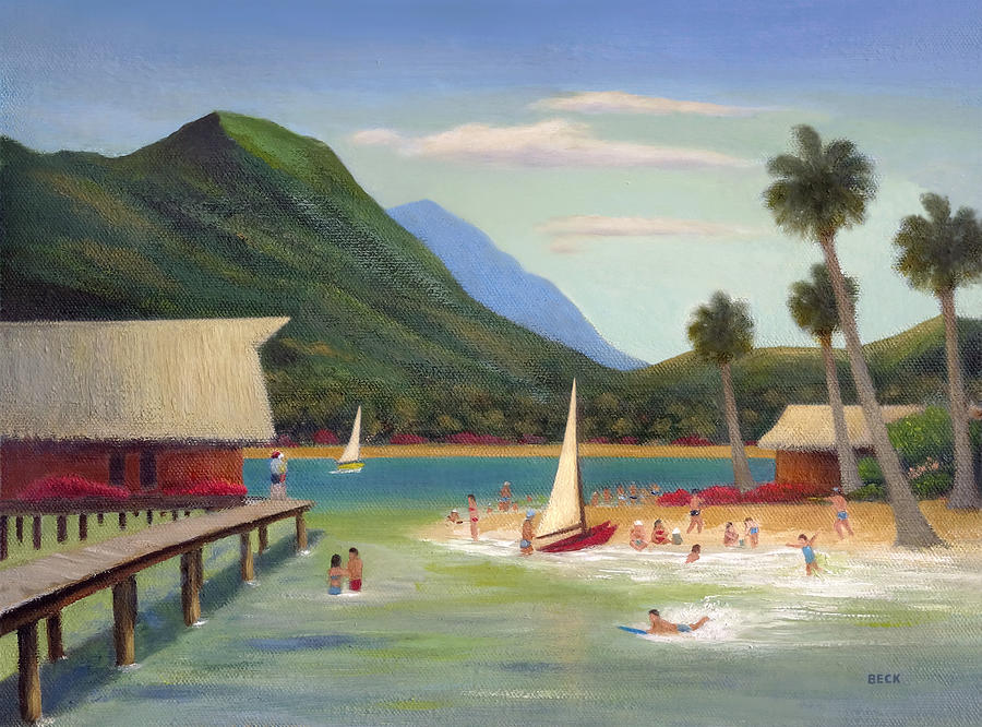Mountain Painting - Tropic Holiday  by Gordon Beck