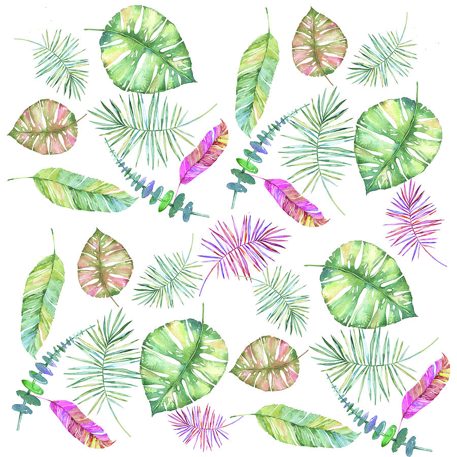 Tropic Leaves Digital Art by Kandy Hurley