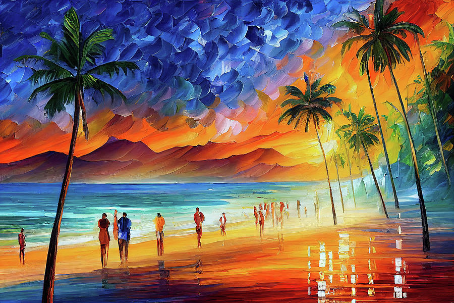 Hawaii Beach Painting by Ryan James - Fine Art America