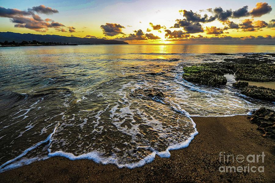 Beach Photograph - Tropical Beach and Sunset  by D Davila