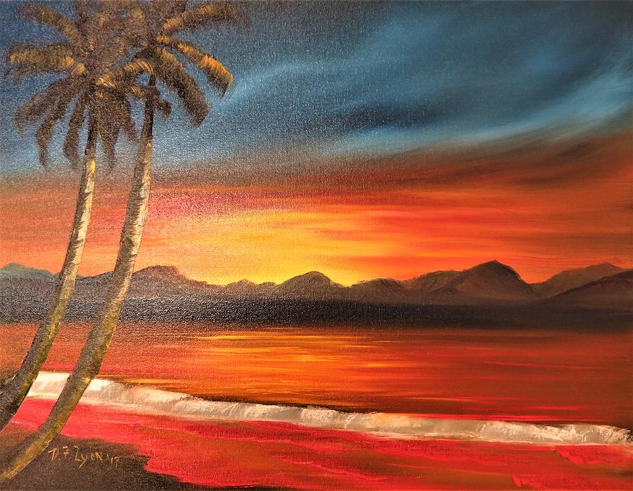 Tropical Beach Painting By Only A Fine Day - Fine Art America