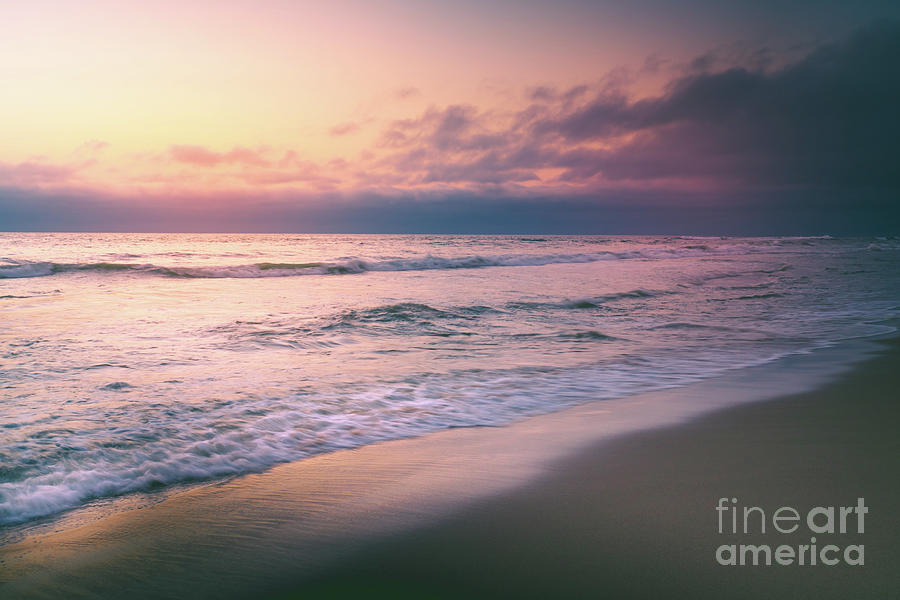 Tropical beach sunset tranquil abstract seascape Photograph by Hanna Tor