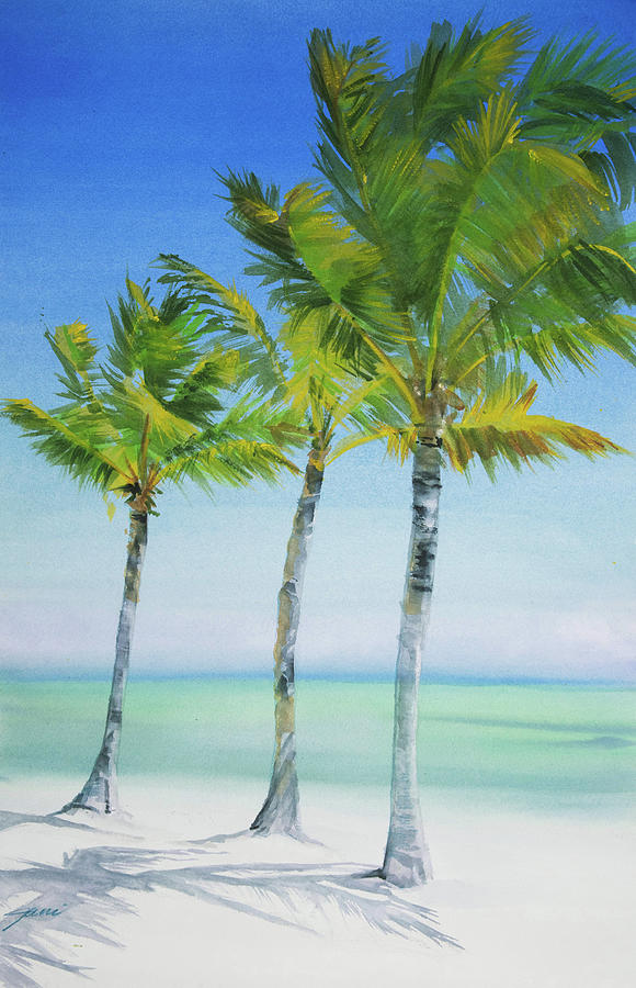 Tropical Breeze 2 Painting by Jani Freimann
