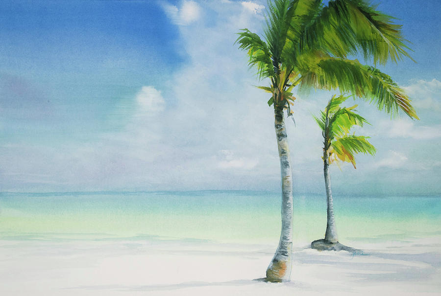 Tropical Breeze 3 Painting by Jani Freimann
