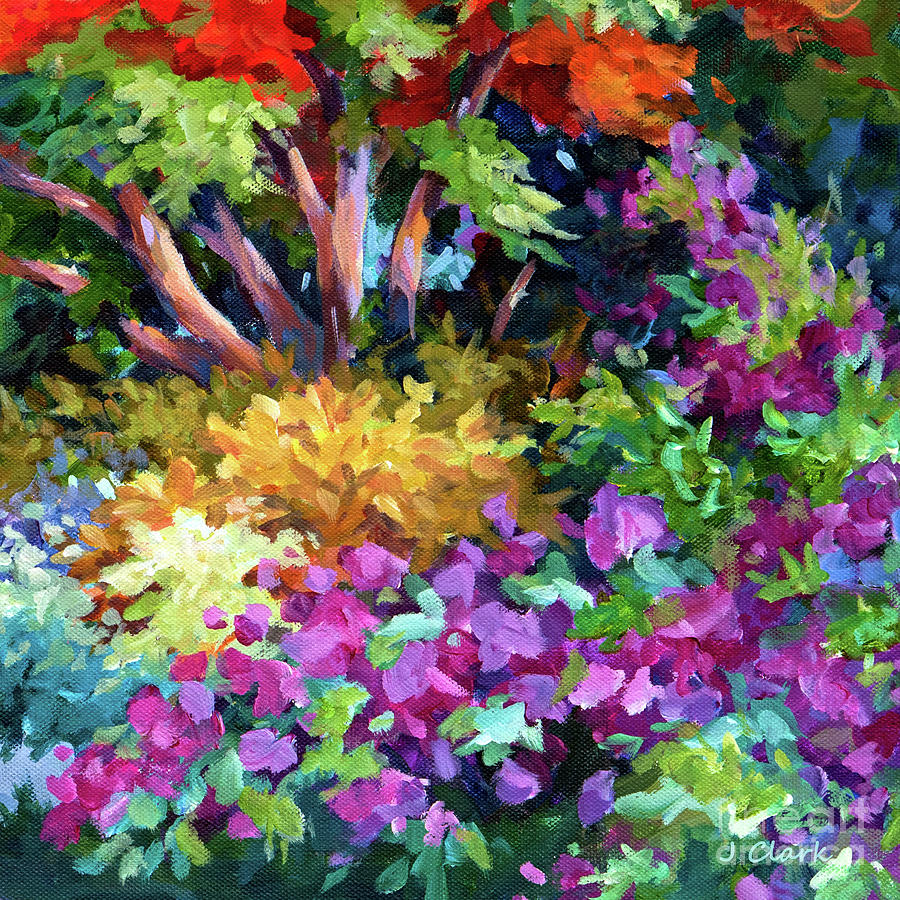 Flower Painting - Tropical Colors by John Clark