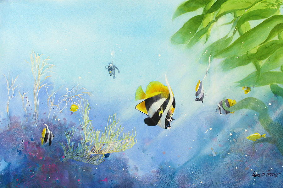 Tropical Fantasy IV Painting by Laura Lee Zanghetti