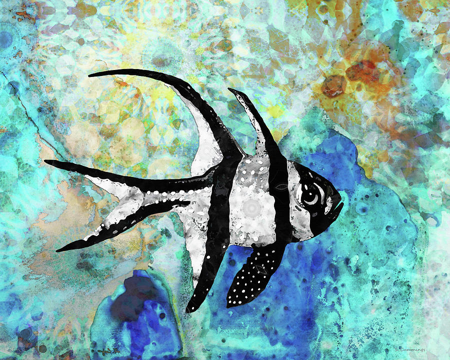 Tropical Fish Art - The Cardinal Painting by Sharon Cummings