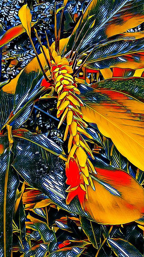Tropical Floral Beauty  Digital Art by Ally White