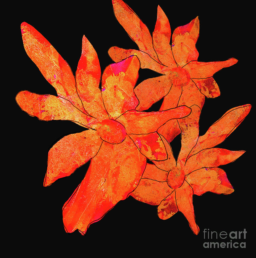 Tropical Flowers Digital Art by Sharon Williams Eng