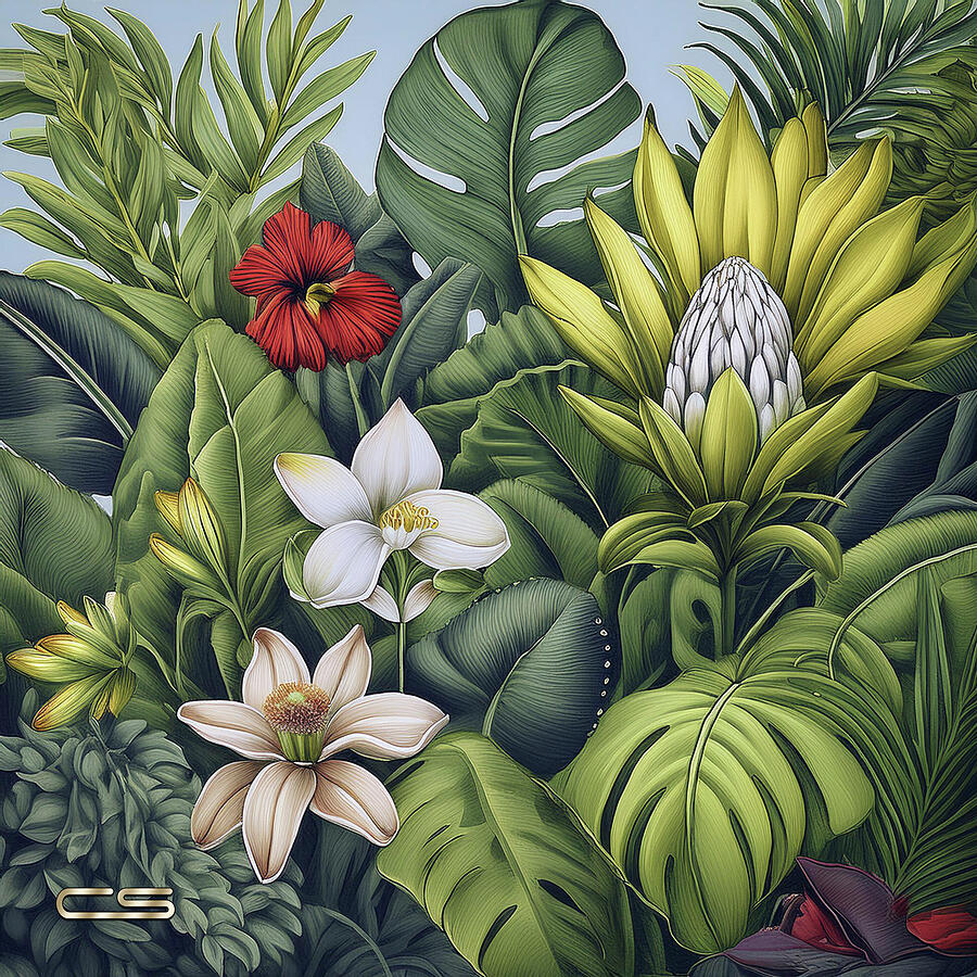Tropical Foliage 3 Digital Art by Chuck Staley Tropical Foliage 3 Digital Art by Chuck Staley