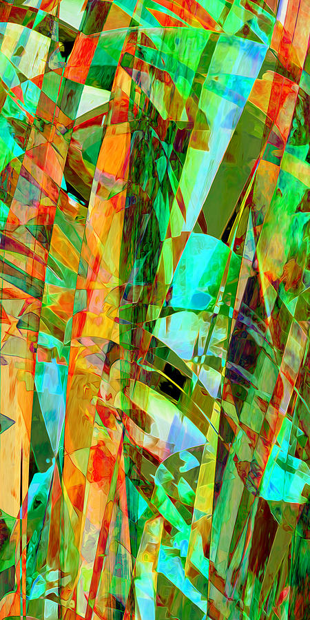 Tropical Fronds Mixed Media by Stephanie Grant