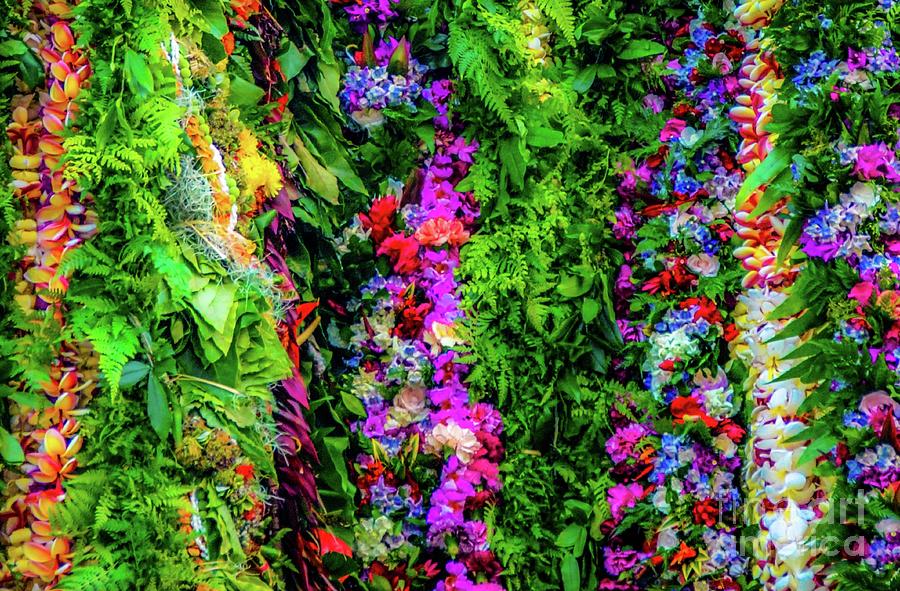 Flowers Still Life Photograph - Tropical Hawaii Flower Leis by D Davila