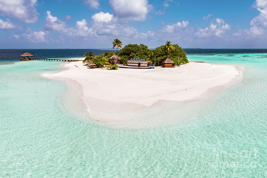 Tropical island in the Maldives Photograph by Matteo Colombo