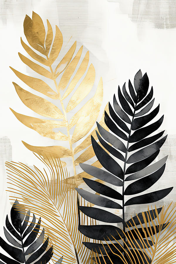 Tropical Leaves - Timeless Beauty Painting by Lourry Legarde
