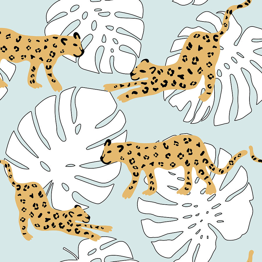 cheetah print pattern drawing