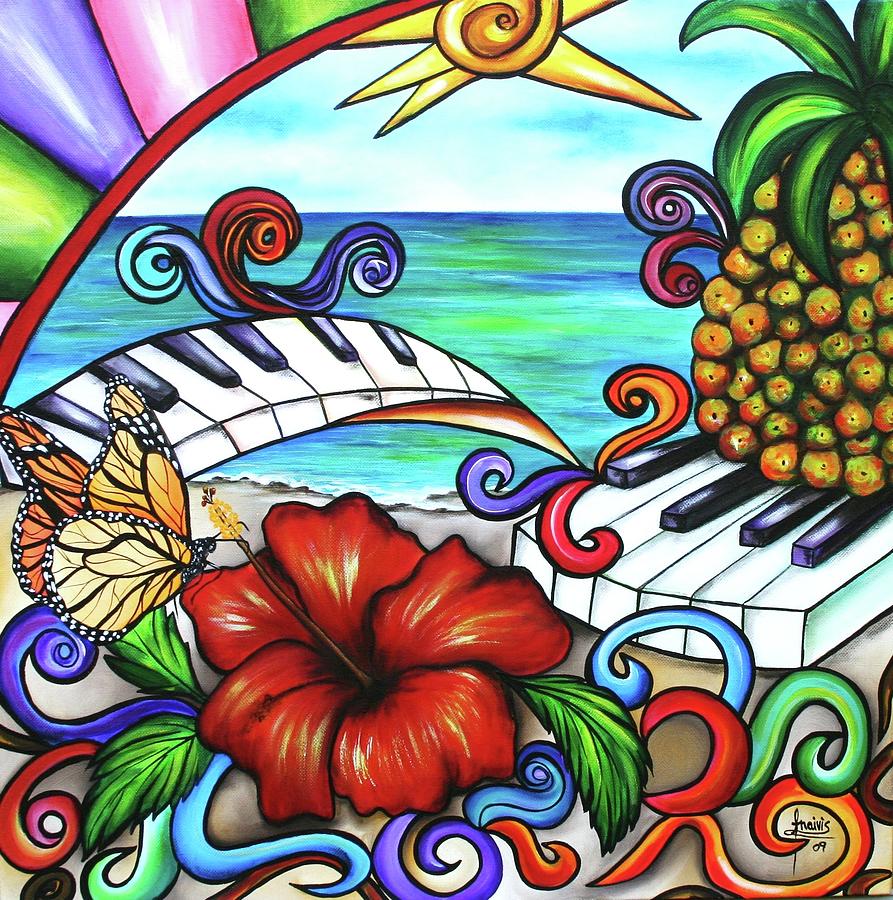 Tropical Melody Painting by Annie Maxwell