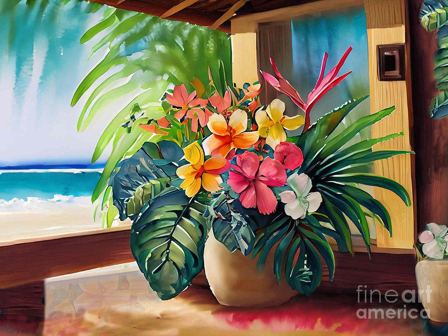 Tropical Ocean View Digital Art by J Marielle