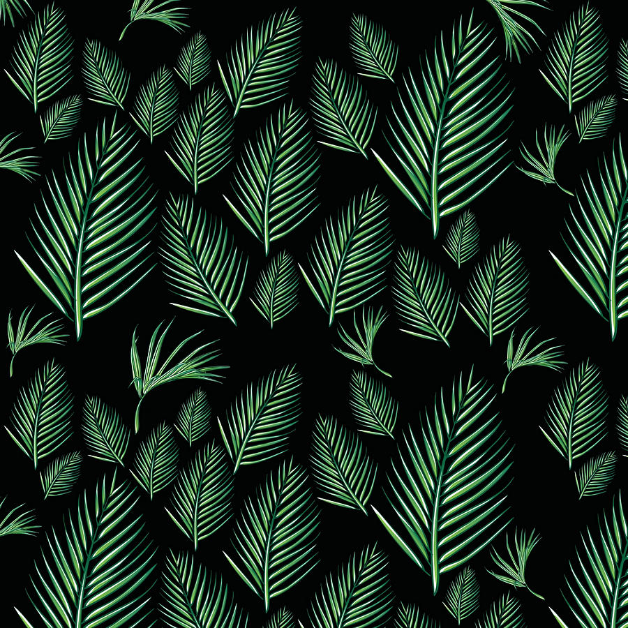 Tropical Palm Leaves Poster Painting by Joe Taylor - Pixels