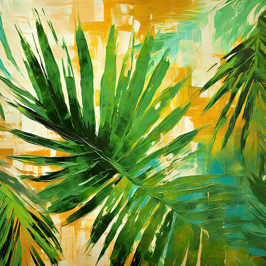 Nature Digital Art - Tropical Palm by Lourry Legarde