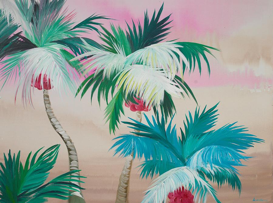 Tropical Palm Trees Painting by Susan Harris - Fine Art America