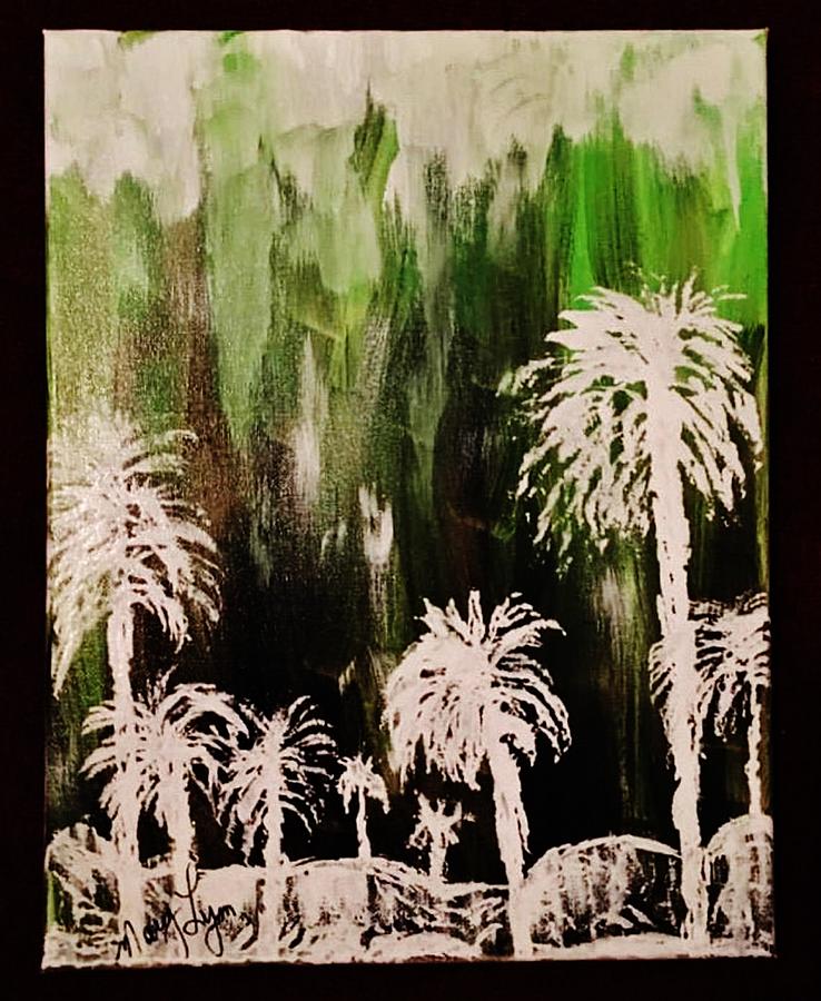 Inverted Colors Painting - Tropical Peace by Mary Lynn Plaisance