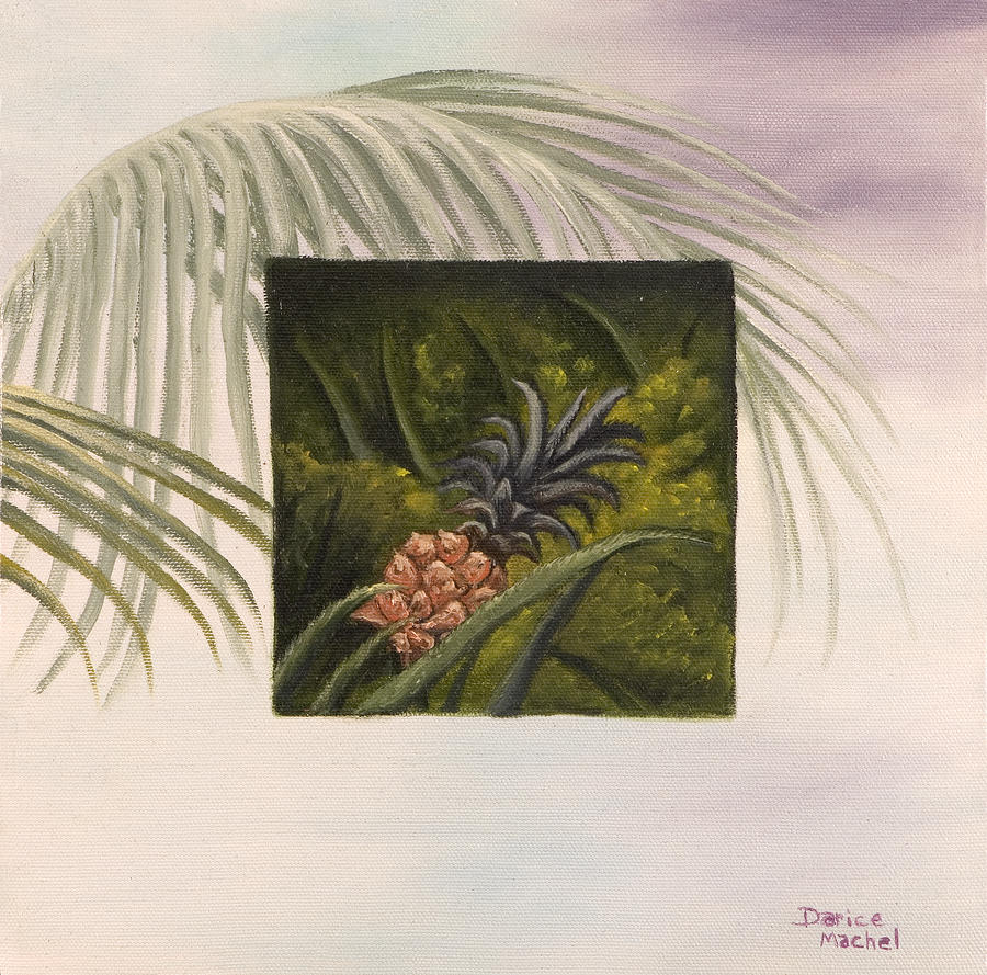 Fruit Painting - Tropical Pineapple by Darice Machel McGuire