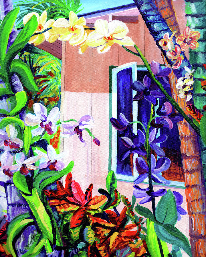 Tropical Poipu Garden Painting by Marionette Taboniar
