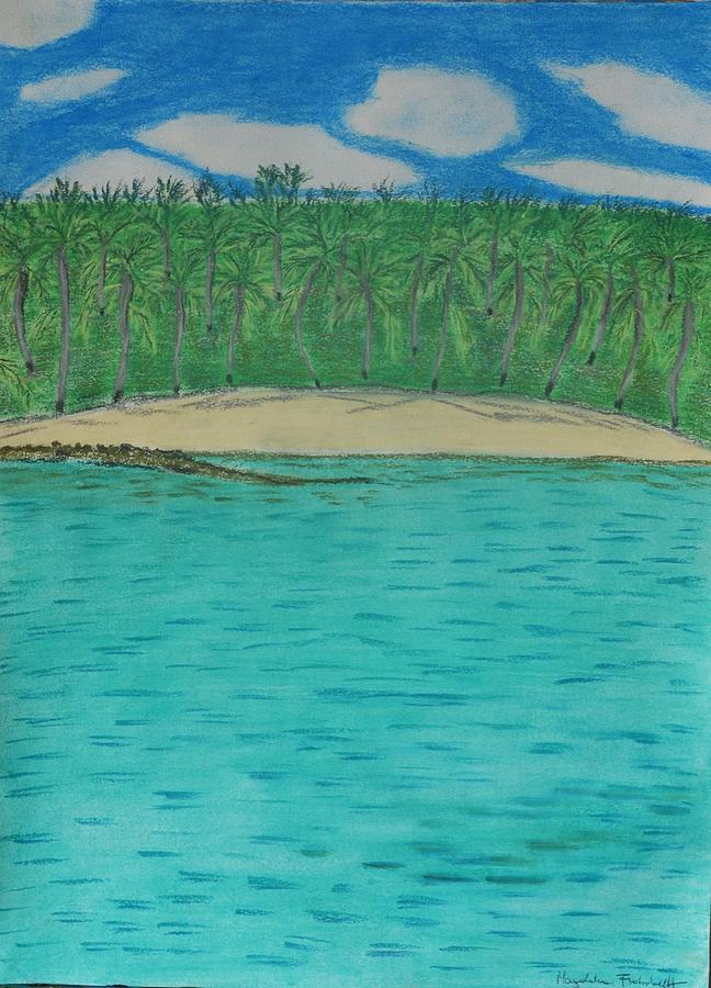Tropical Scene 4 Pastel by Magdalena Frohnsdorff